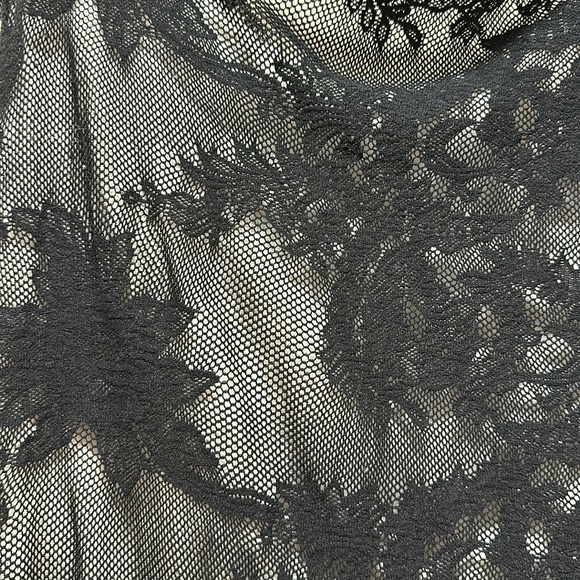 Massini Lace Overlay Midi Stretch Skirt Size 8 - Picture 3 of 6